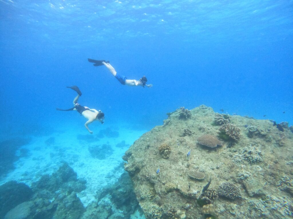 シミラン諸島でスキンダイビング