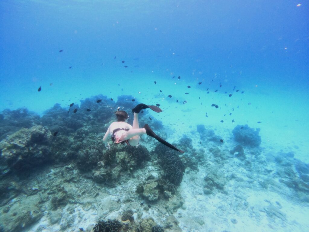 シミラン諸島でスキンダイビング