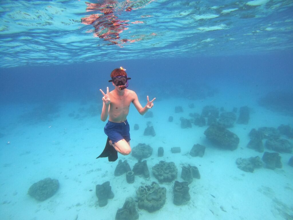 シミラン諸島でスキンダイビング