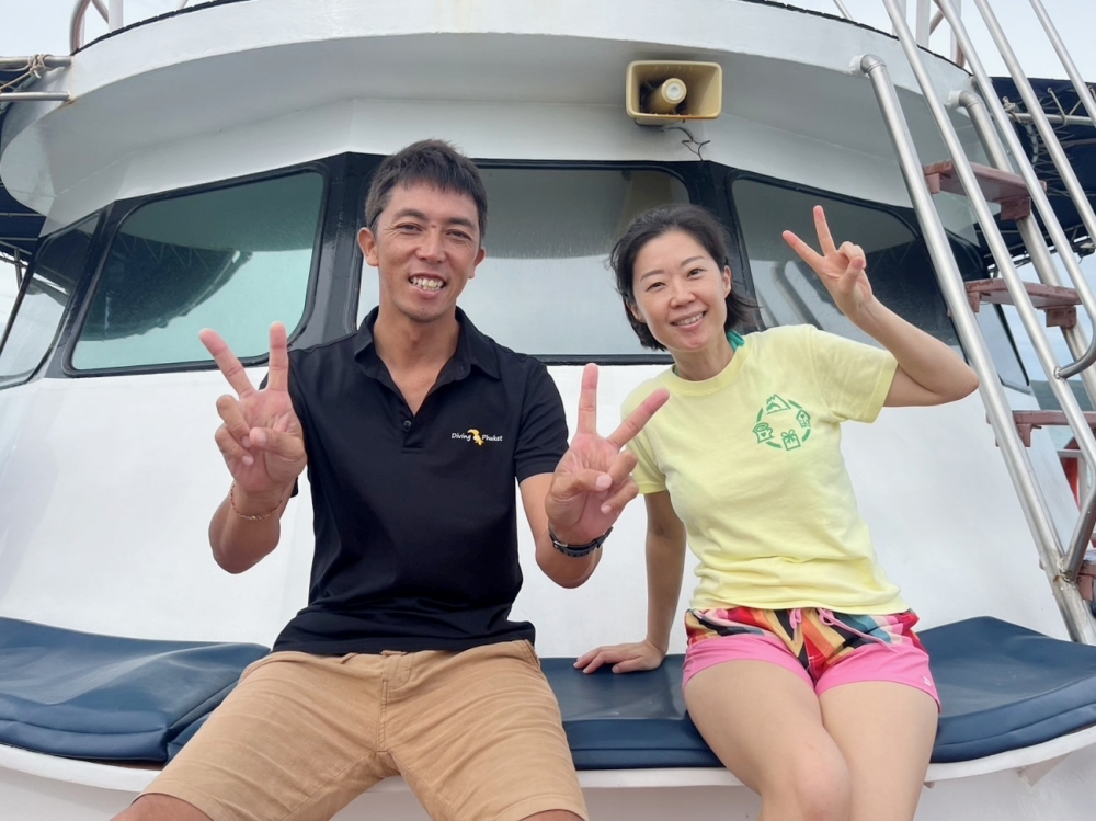 プーケットのラチャ島でファンダイビング