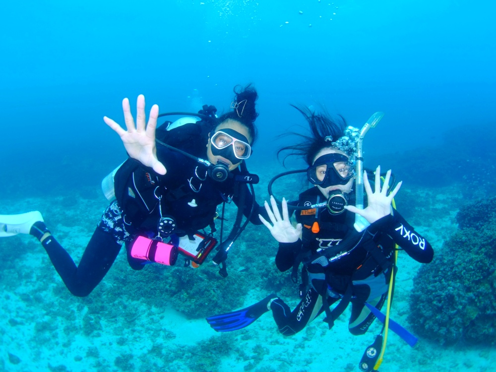 女性初心者ライセンス講習　プーケットボート