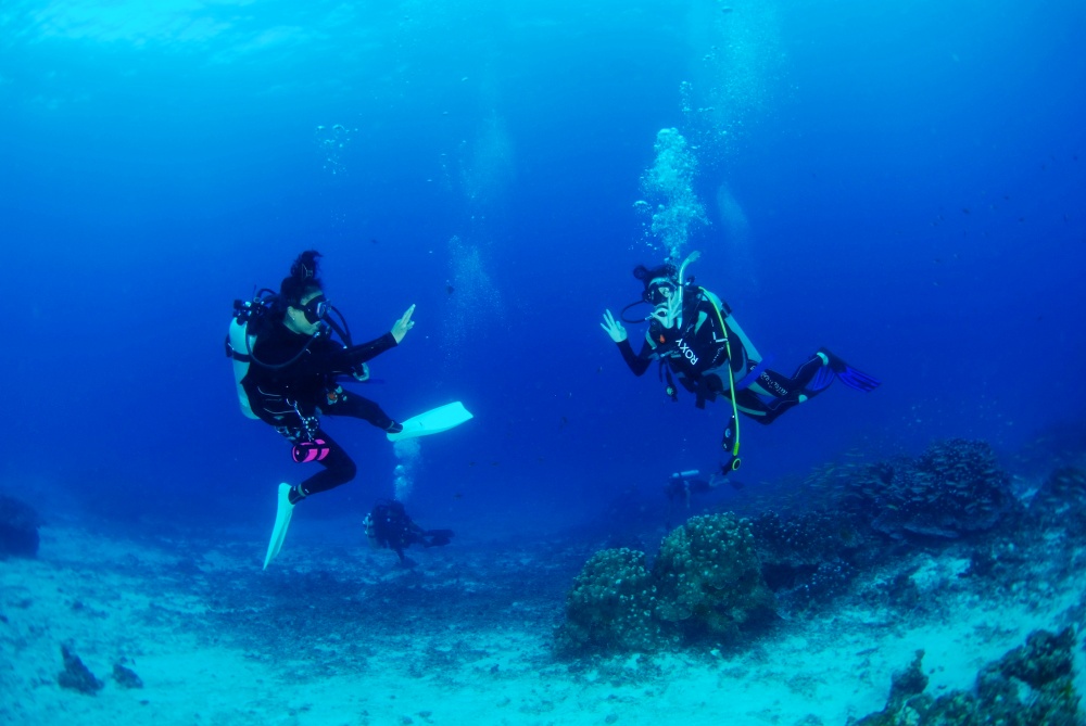 女性初心者ライセンス講習　プーケットボート