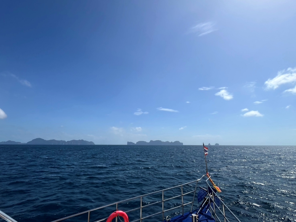 プーケットのピピ島でダイビング