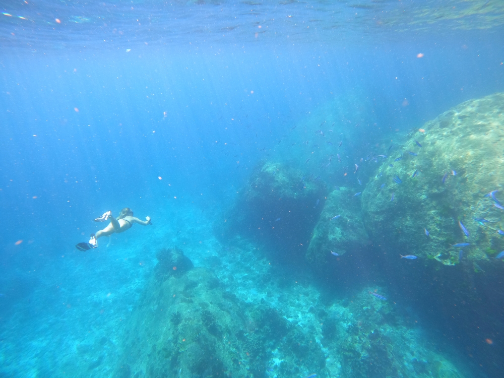 シミラン諸島でスキンダイビング