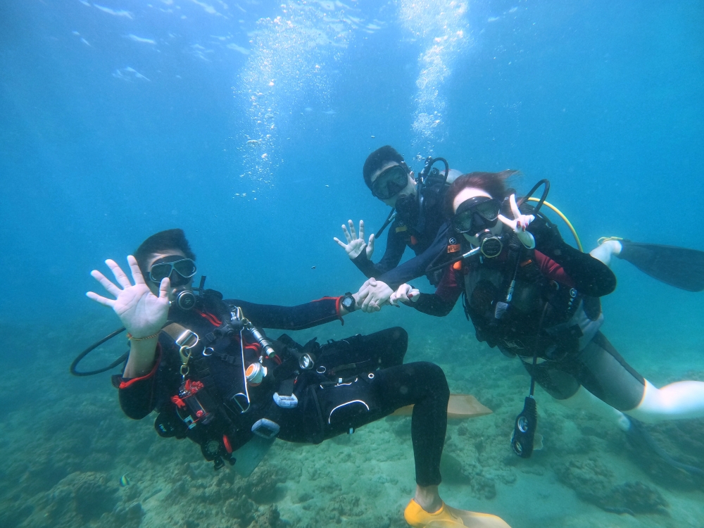カタビーチで半日体験ダイビング