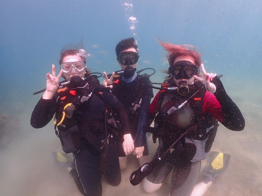 カタビーチで半日体験ダイビング