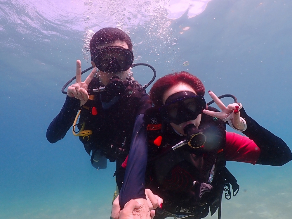 カタビーチで半日体験ダイビング