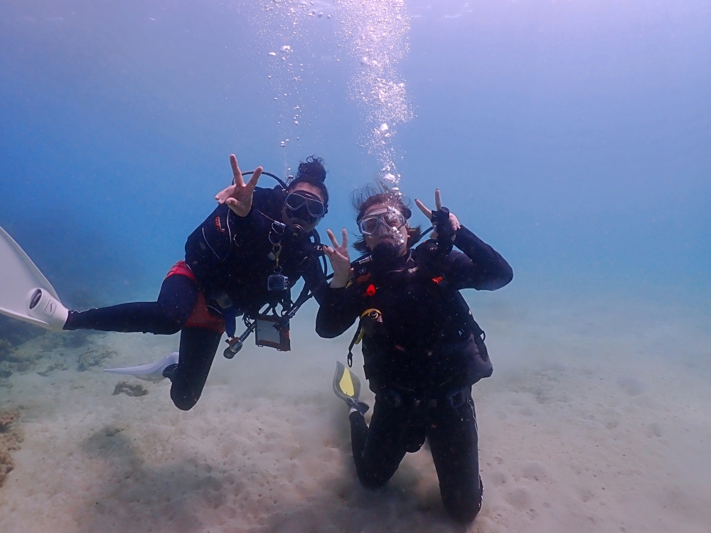 カタビーチで半日体験ダイビング