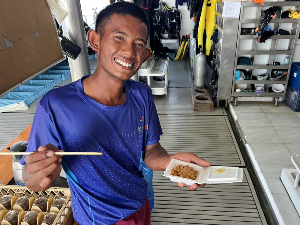 シミランクルーズでダイビング