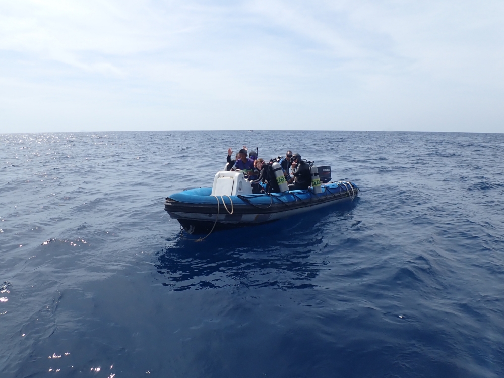 シミランクルーズでダイビング