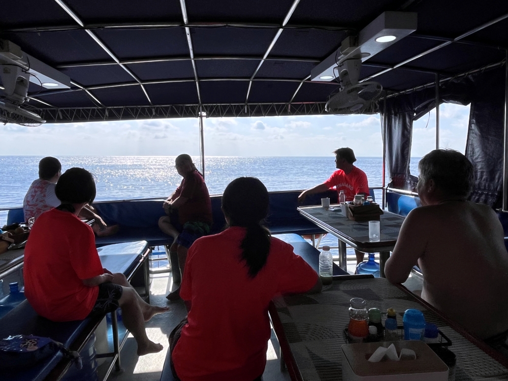 シミランチャータークルーズでダイビング