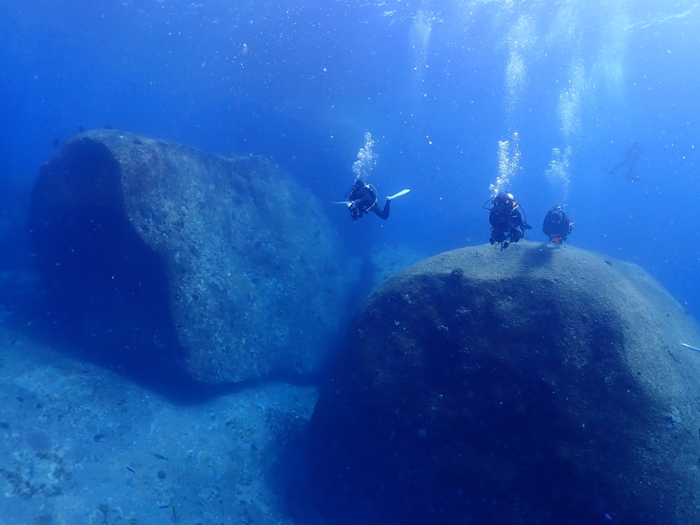 シミランチャータークルーズでダイビング
