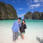 プーケットのピピ島でシュノーケリング