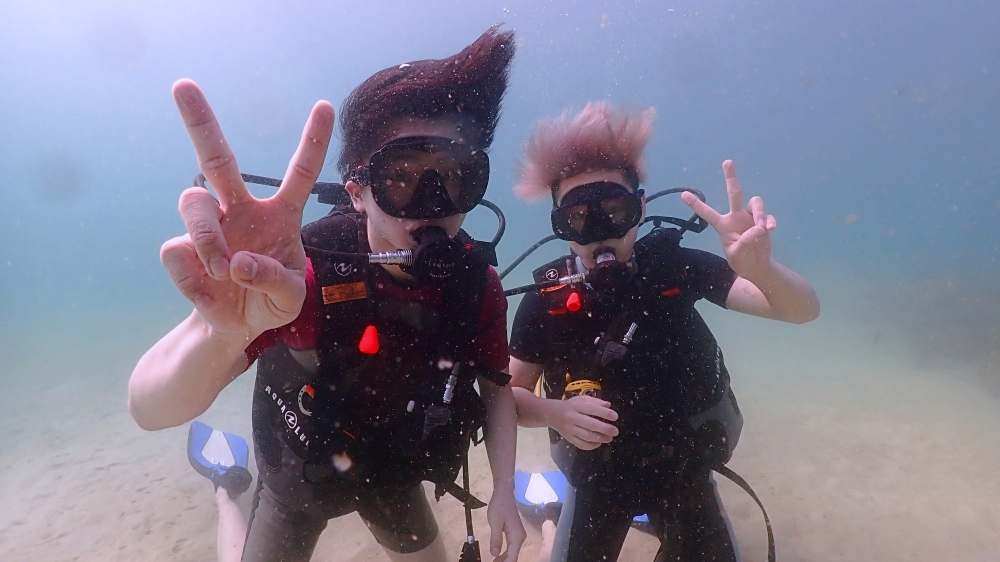 プーケットのカタビーチで半日体験ダイビング
