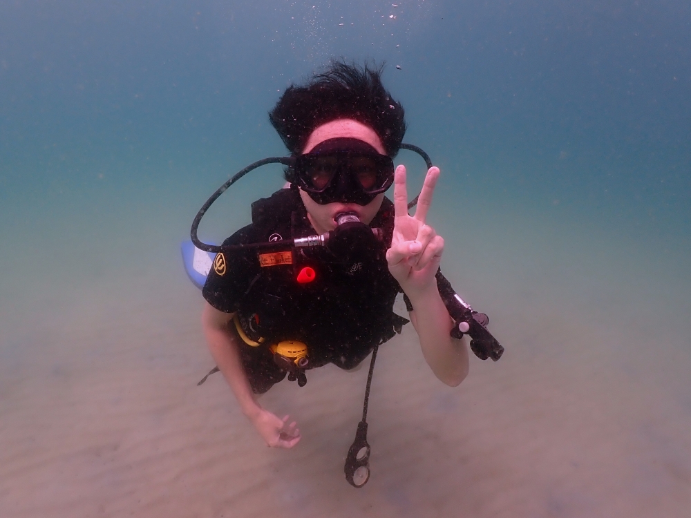 プーケットのカタビーチで半日体験ダイビング