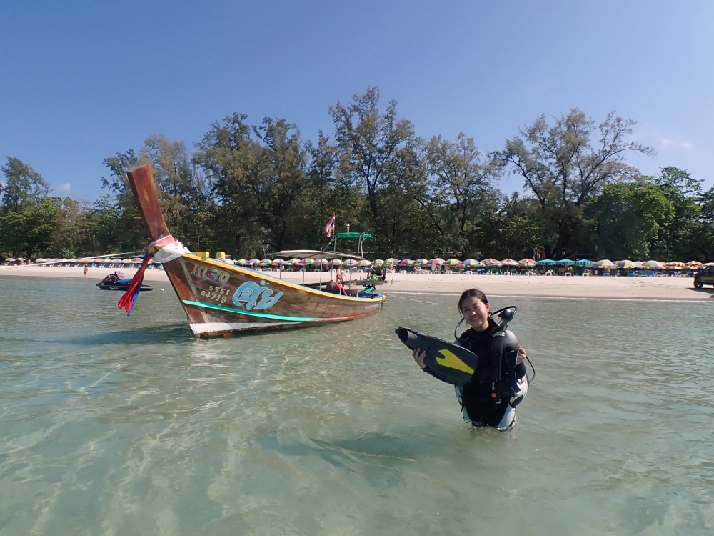 プーケットのカタビーチで半日体験ダイビング