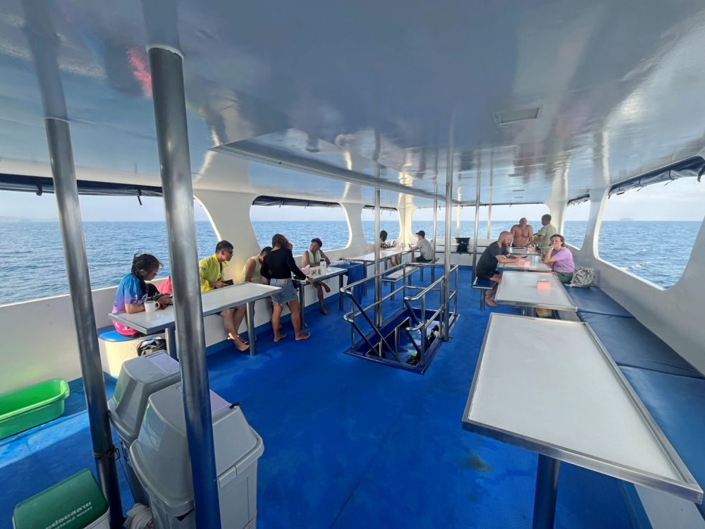 プーケットのピピ島でダイビング