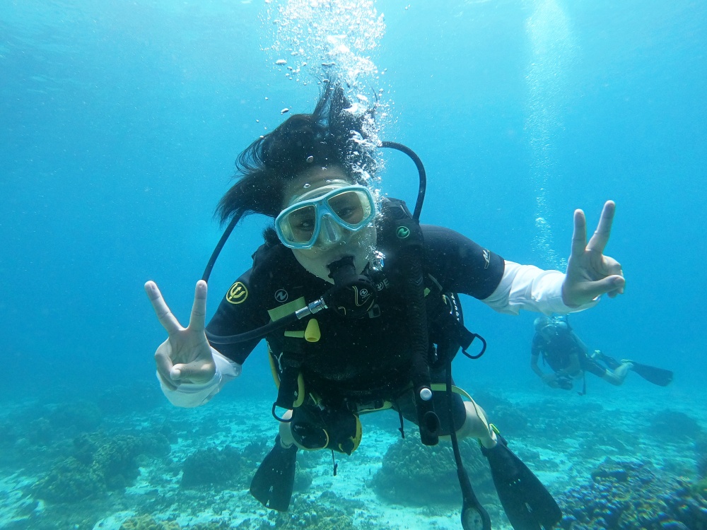 ラチャ島 家族で体験ダイビング　