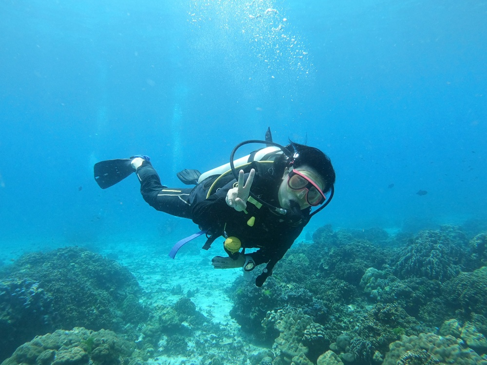 ラチャ島 家族で体験ダイビング　