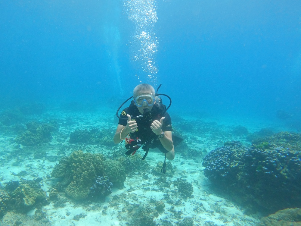 ラチャ島 家族で体験ダイビング　